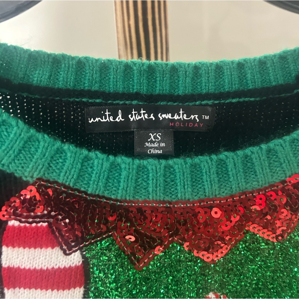 United States Sweaters Ugly Multi-Color Festive Christmas Sweater Women’s XS/S - Picture 5 of 7